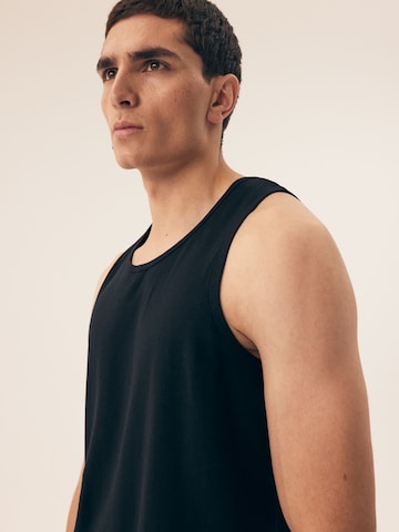 Henderson Shirt 'Unterhemd Move im 2er-Pack, Tanktop mit Rundhalsausschnitt' in Black