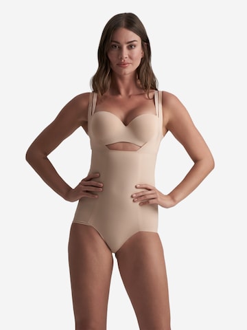 Bye Bra Shapingbody 'Smooth Essentials Bodysuit WYOB' in Beige: voorkant