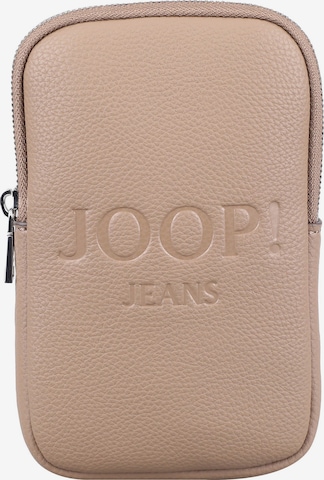 JOOP! Jeans Smartphonehoesje 'Lettera Bianca' in Beige: voorkant
