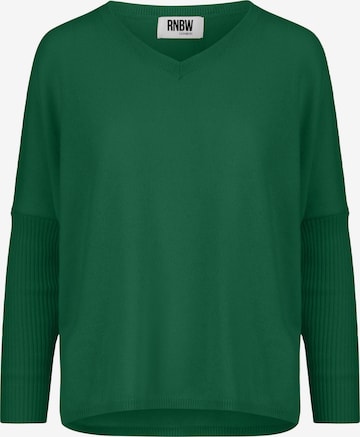 Rainbow Cashmere Sweater in Green: front