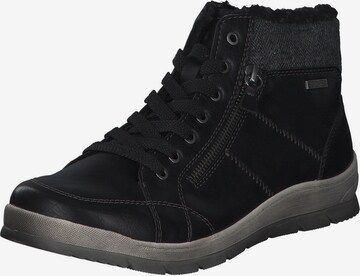 SUPREMO Lace-Up Boots in Black: front