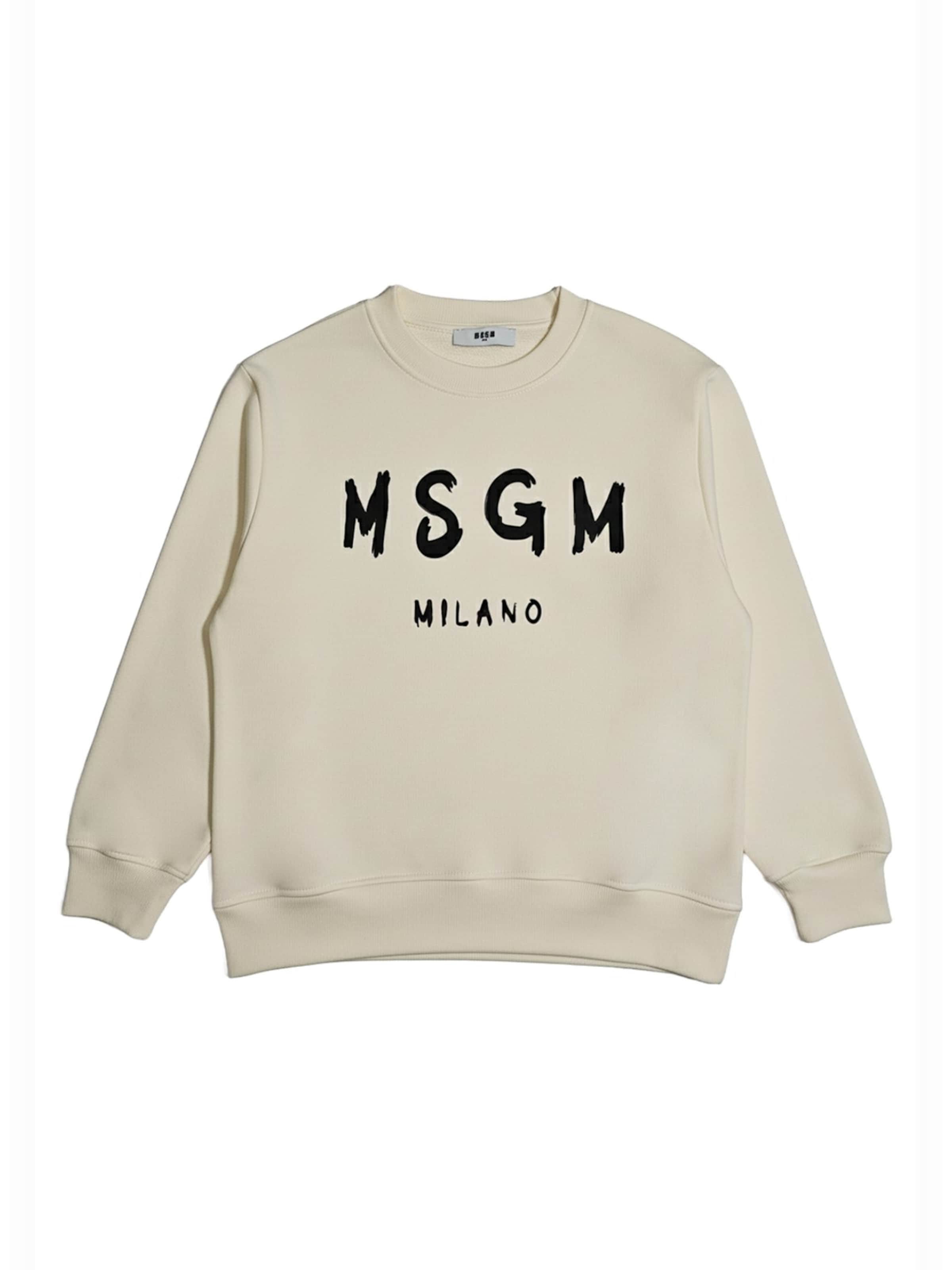 MSGM Sweatshirt in Beige: Vorderseite