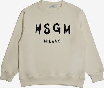 MSGM Sweatshirt in Beige: Vorderseite