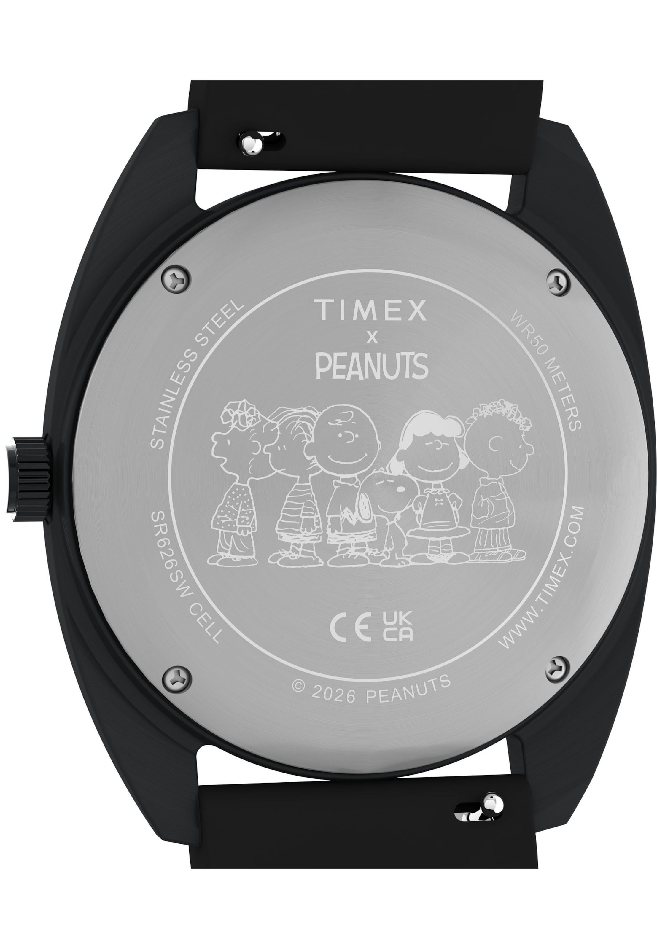 TIMEX Analogt ur i sort