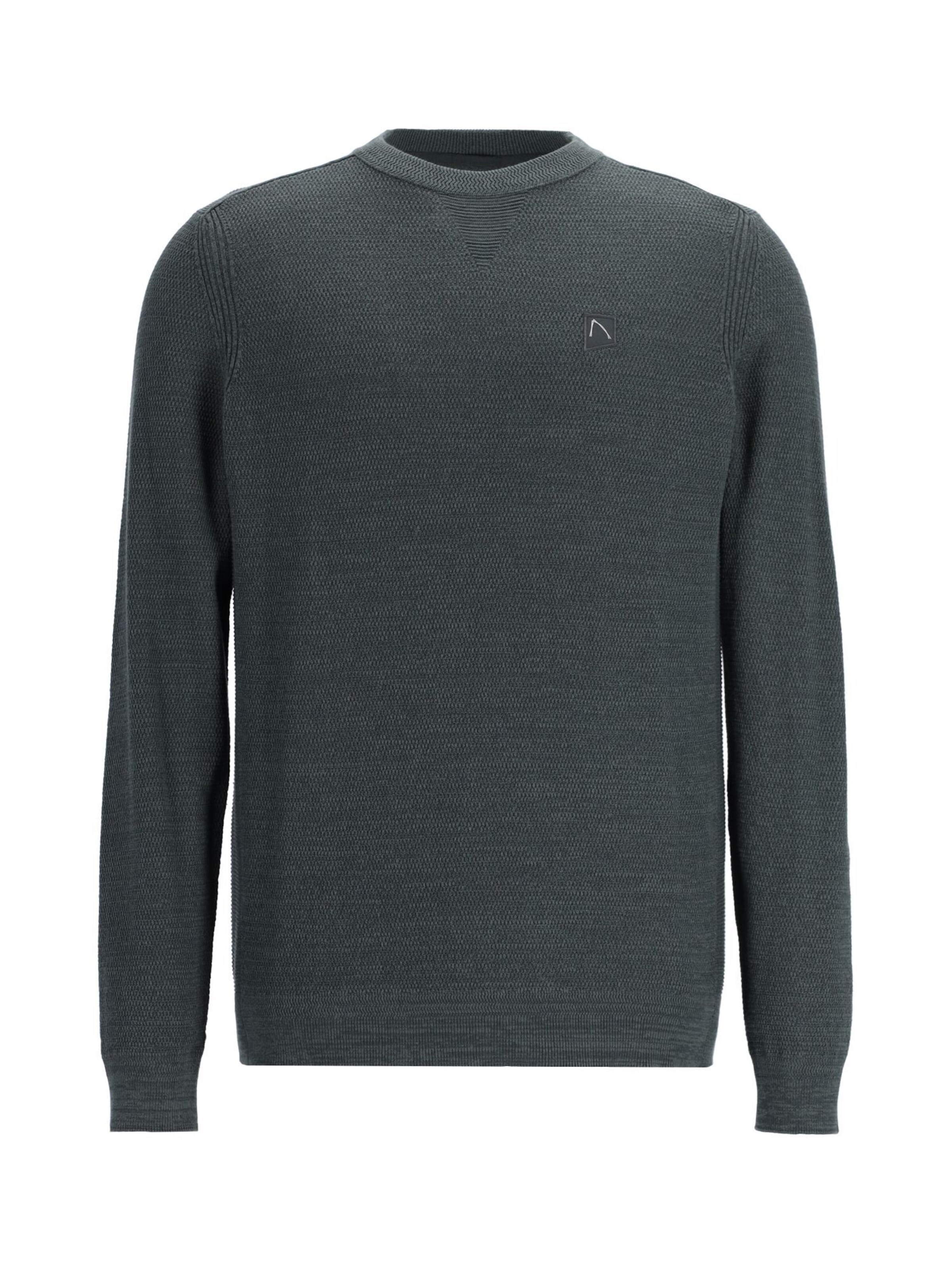 CHASIN' Trui 'Basal Mixed' in Groen: voorkant