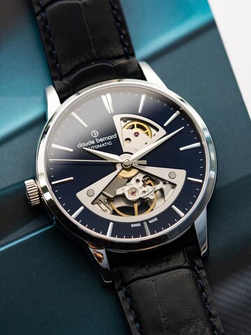 Claude Bernard Analog Watch 'Open Heart' in Blue