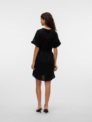Robe-chemise 'VMBumpy' VERO MODA en noir