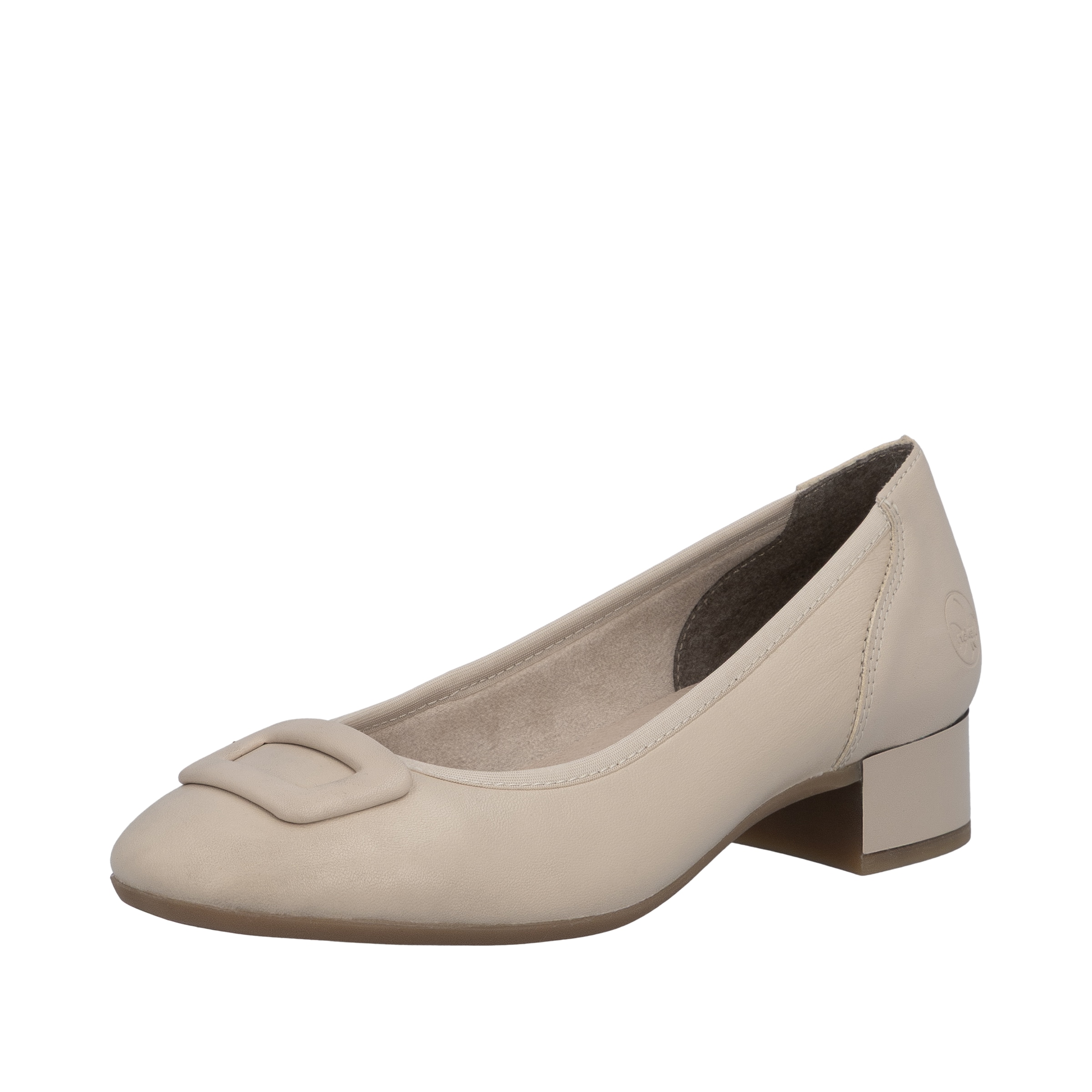 Ballerines Rieker en beige : devant