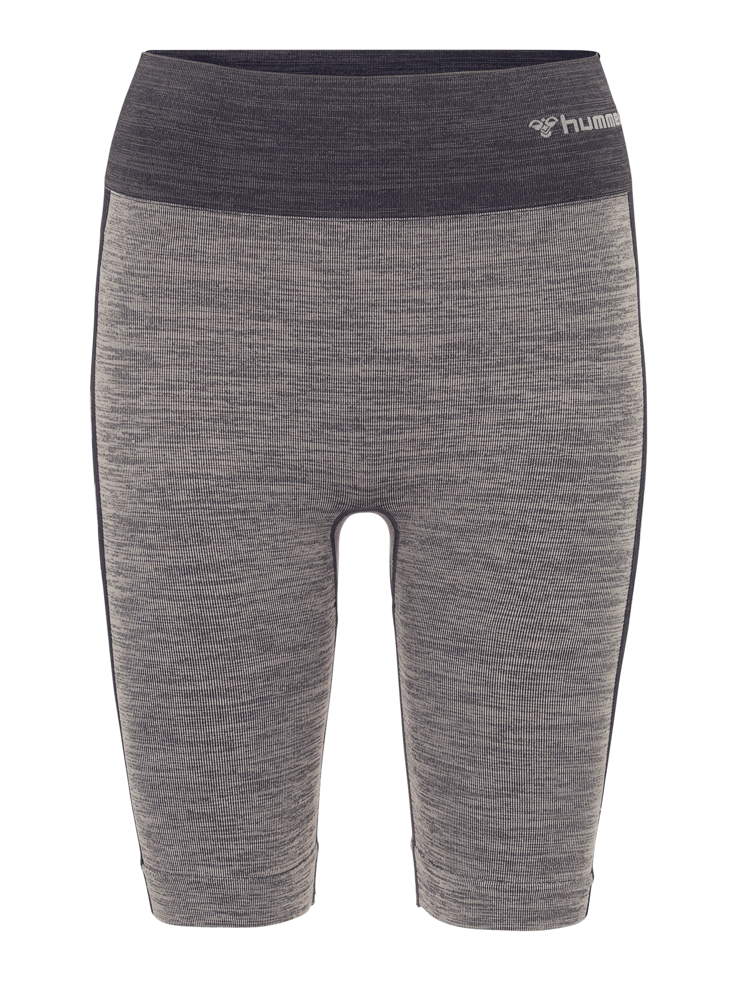 Hummel Skinny Sportbroek in Grijs: voorkant