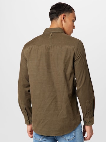 NN07 Regular fit Button Up Shirt 'Arne' in Beige