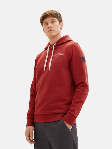 TOM TAILOR - Sweatshirt em vermelho