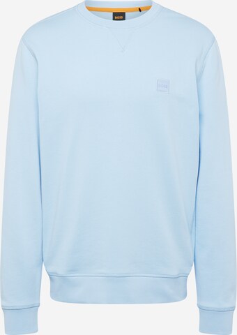 BOSS - Sweatshirt 'Westart' em azul: frente