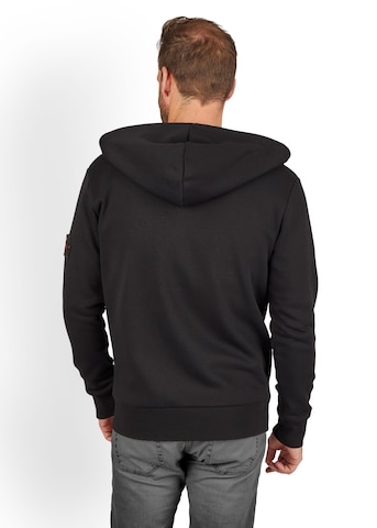 Steffen Klein Zip-Up Hoodie in Black