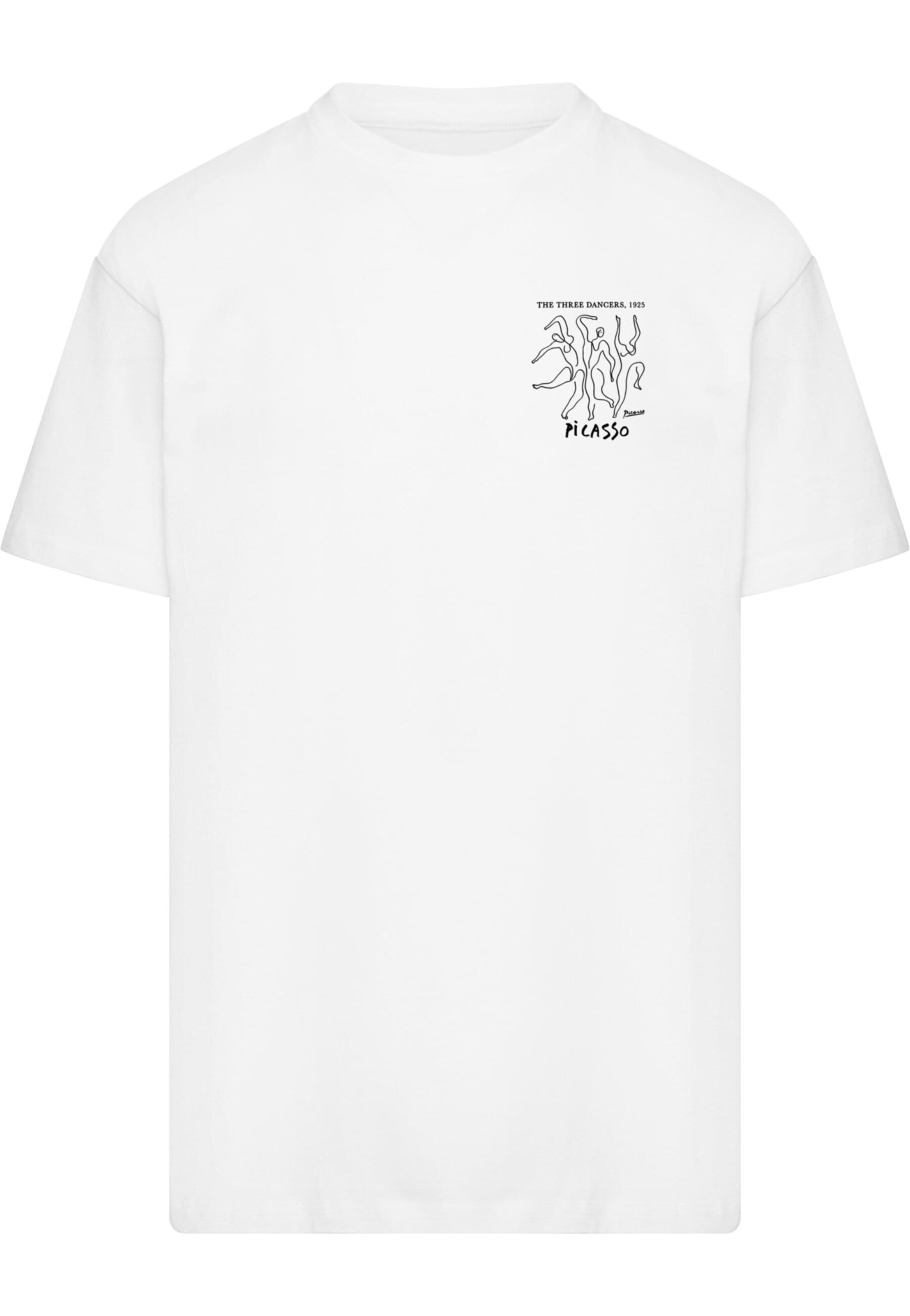 Merchcode Shirt 'Apoh Picasso - Dancers' in Wit: voorkant