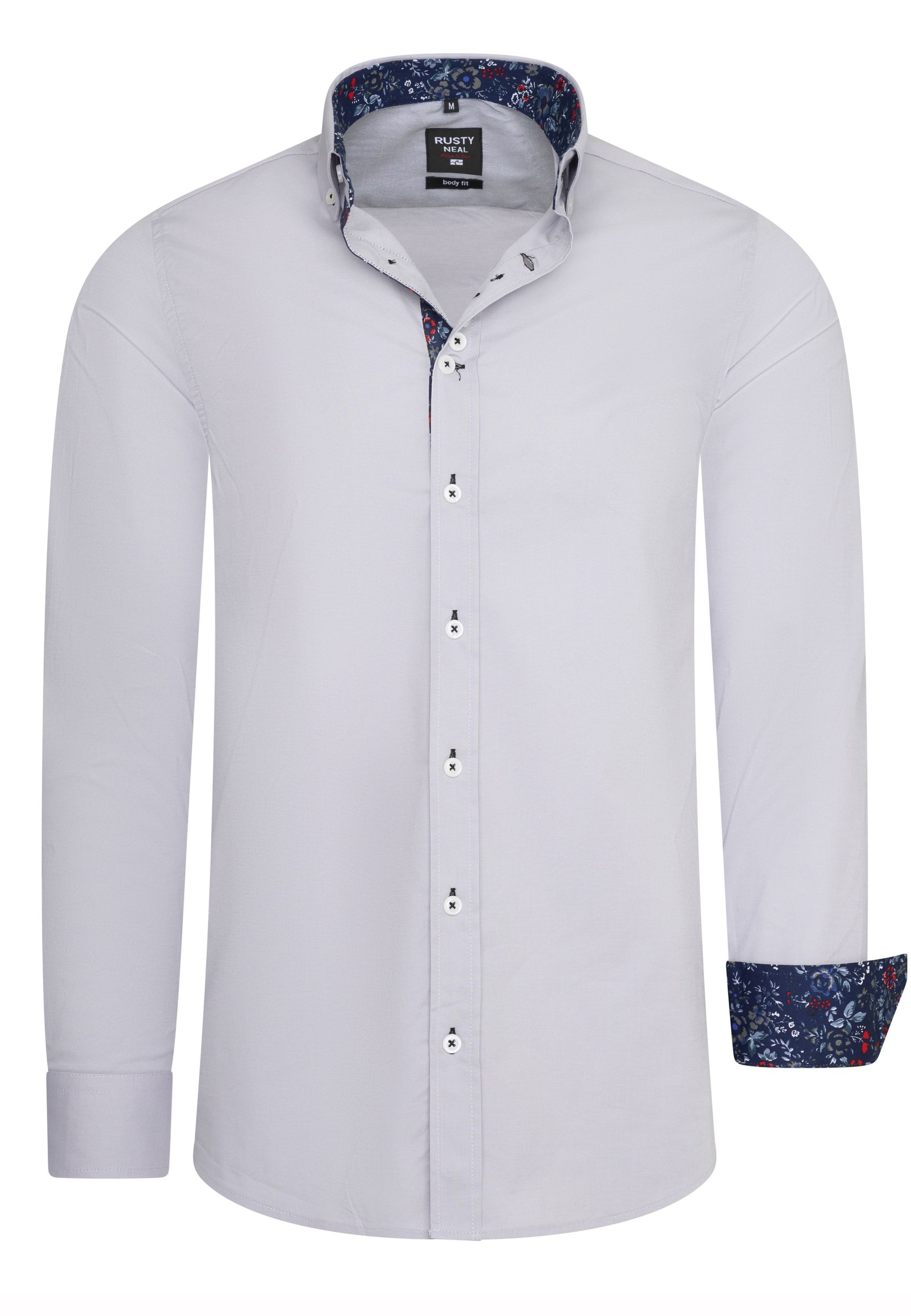 Chemise Rusty Neal en gris : devant
