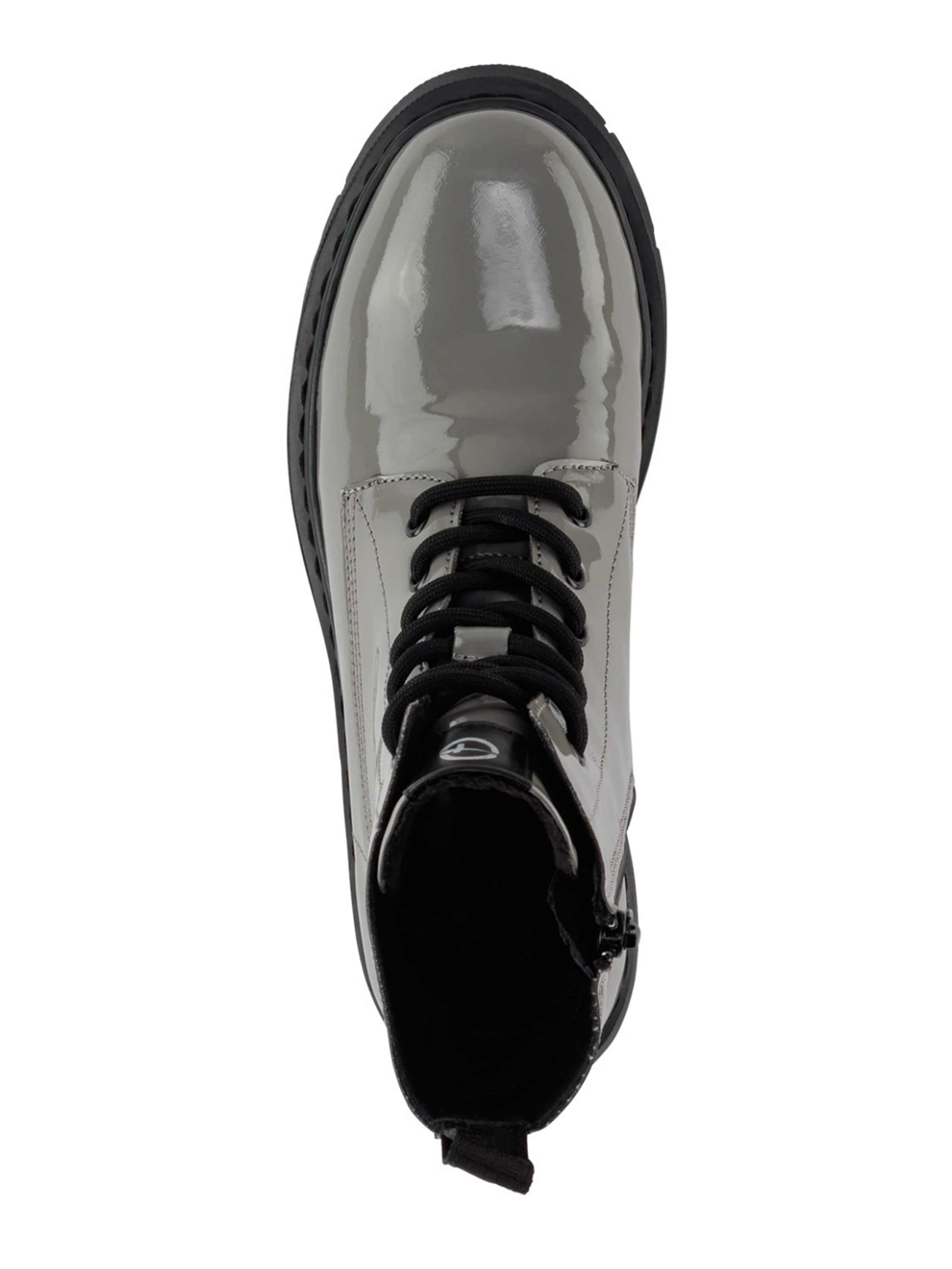 Ghete cu șireturi de la Tamaris pe gri: sus