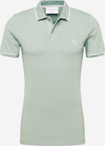 Calvin Klein Jeans Särk, värv roheline: eest vaates