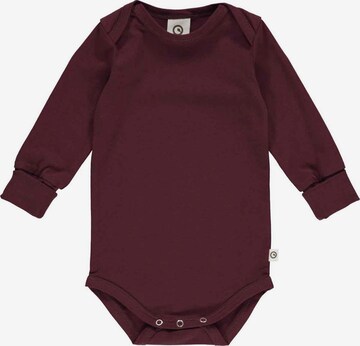 Müsli by GREEN COTTON Romper/Bodysuit 'Langarm' in Red: front