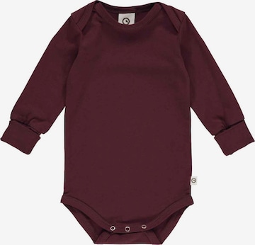 Tutina / body per bambino 'Langarm' di Müsli by GREEN COTTON in rosso: frontale