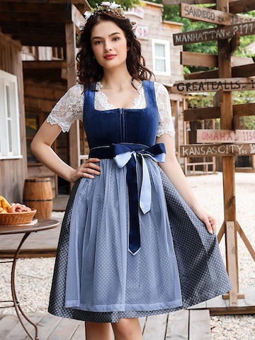 Yesfashion Dirndl‌ in Blau