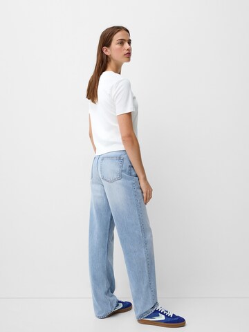 Bershka Loosefit Farkut värissä sininen