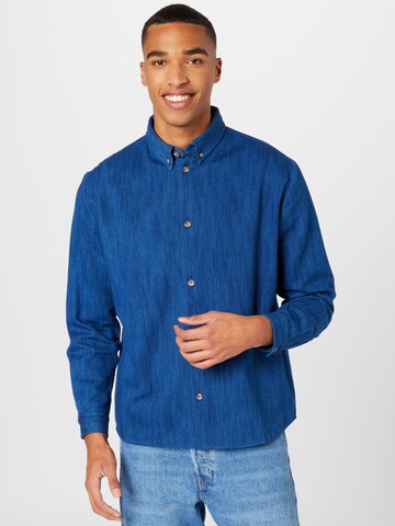 Won Hundred Regular fit Button Up Shirt in Blue: front