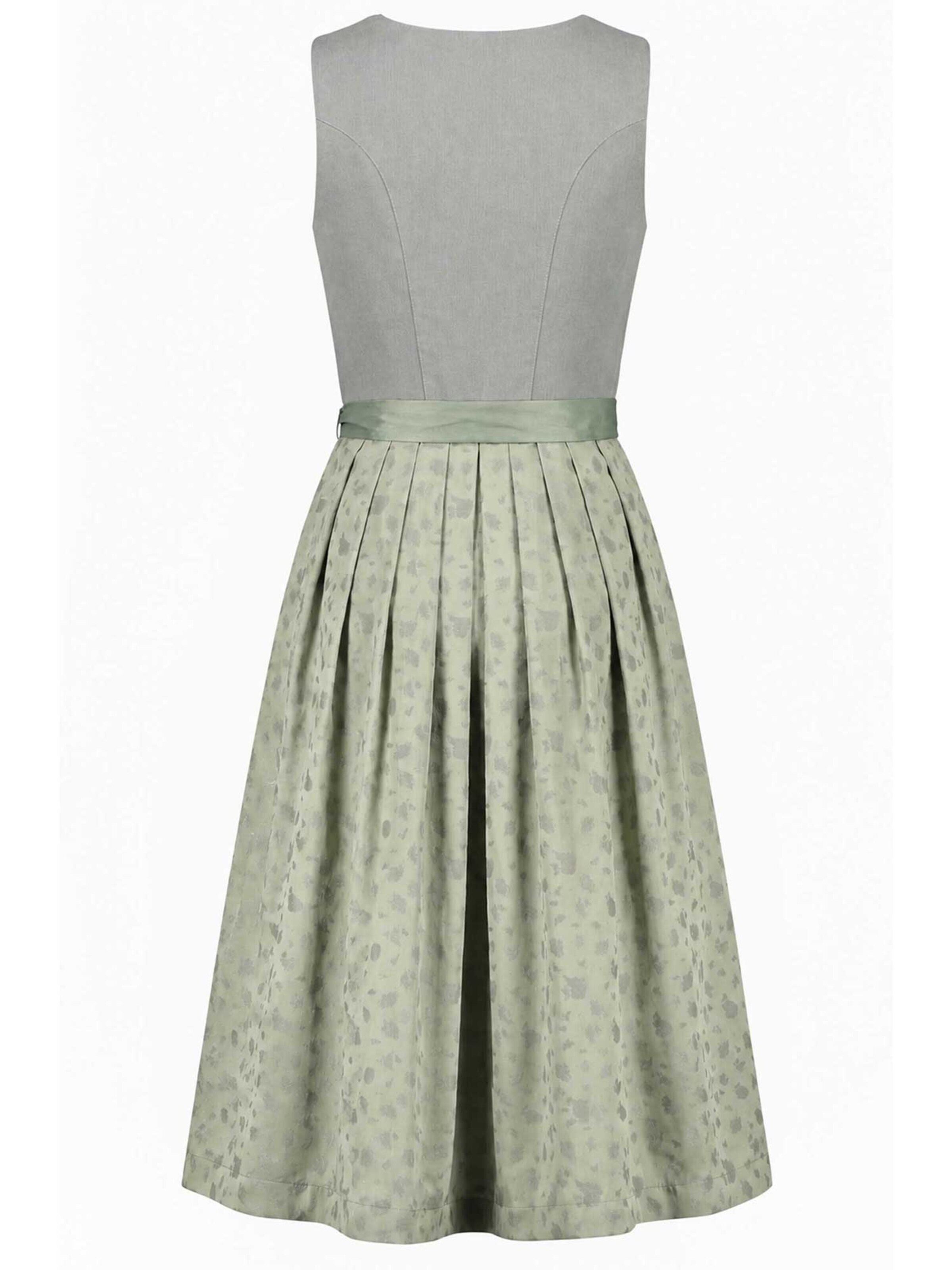 Falkenrieder Dirndl 'Damen Midi Trachtenkleid mit praktischer Rocktasche - Basel'‌‌‌‌‌‌‌‌‌ in Grün