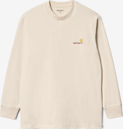Carhartt WIP Shirt 'L/S AMERICAN SCRIPT T-SHIRT NATURAL' in XS in Beige, Item view