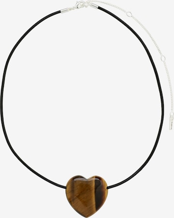 Collana 'Stay' di Pilgrim in nero: frontale