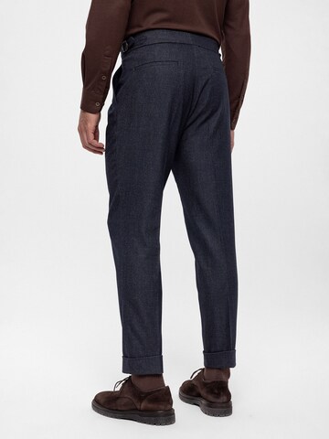Antioch Regular Pleat-front trousers in Blue