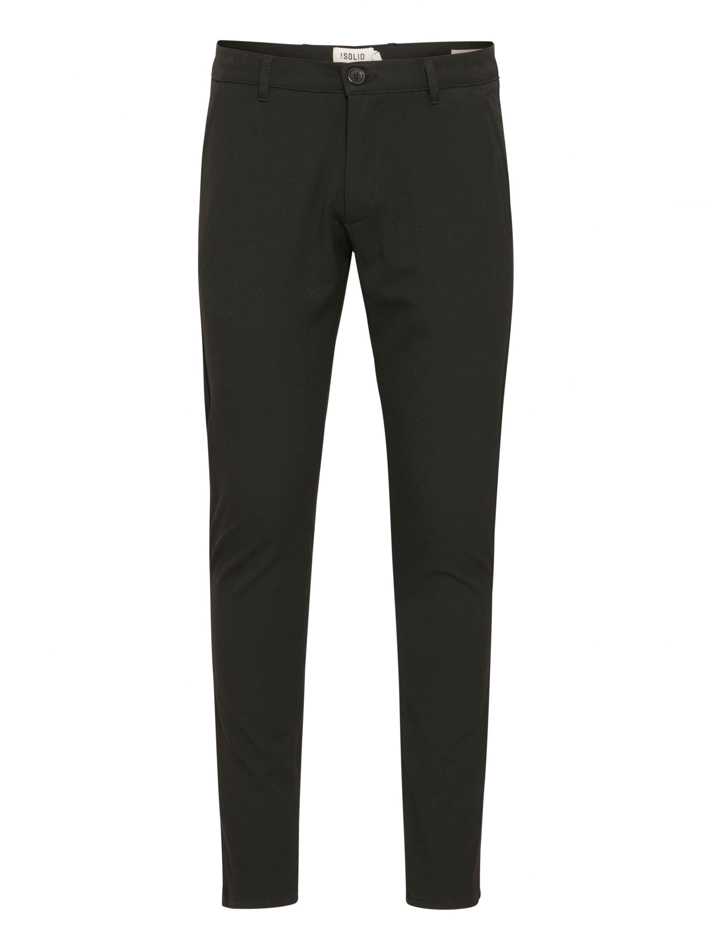 !Solid - Slimfit Pantalón chino 'Frederic' en negro: frente