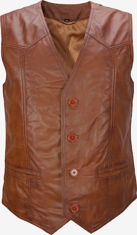 LOLUS Weste 'Ludwig' in Braun: Vorderseite