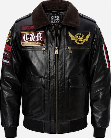 Veste d’hiver CIPO & BAXX en noir : devant