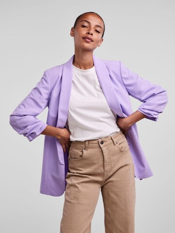 PIECES Blazer 'PCBOSELLA' in Purple: front