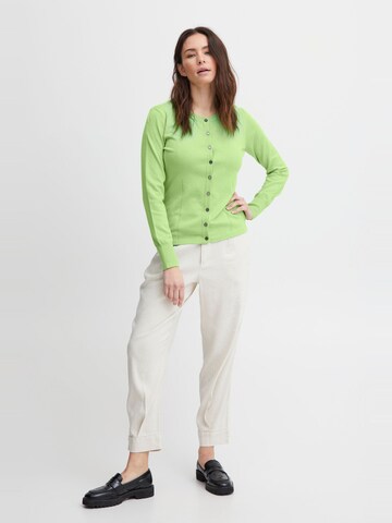 Cardigan 'Sara' PULZ Jeans en vert : devant