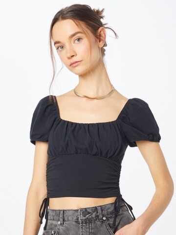 HOLLISTER - Blusa en negro: frente