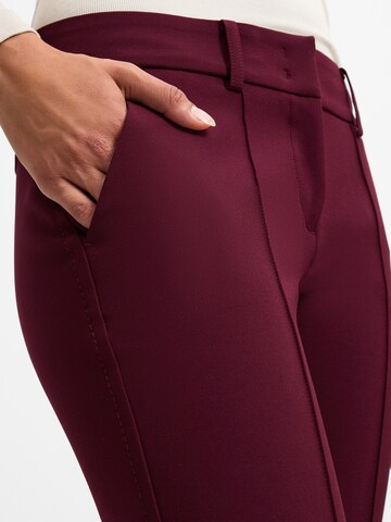 Cambio Regular Pants 'Farah' in Red