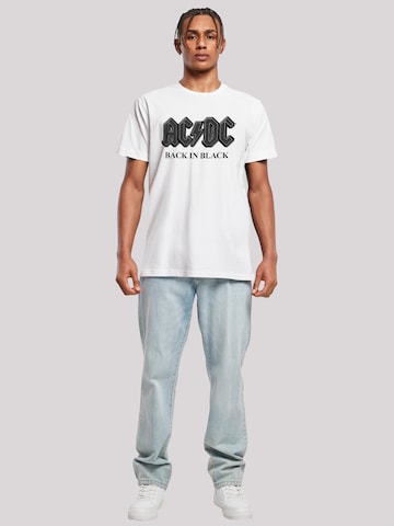 F4NT4STIC T Shirt 'ACDC Back In Black' in Weiß