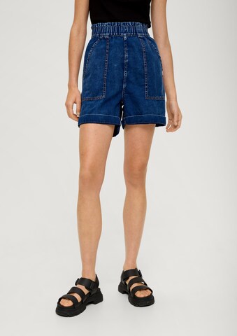 QS Loosefit Jeans in Blau: Vorderseite