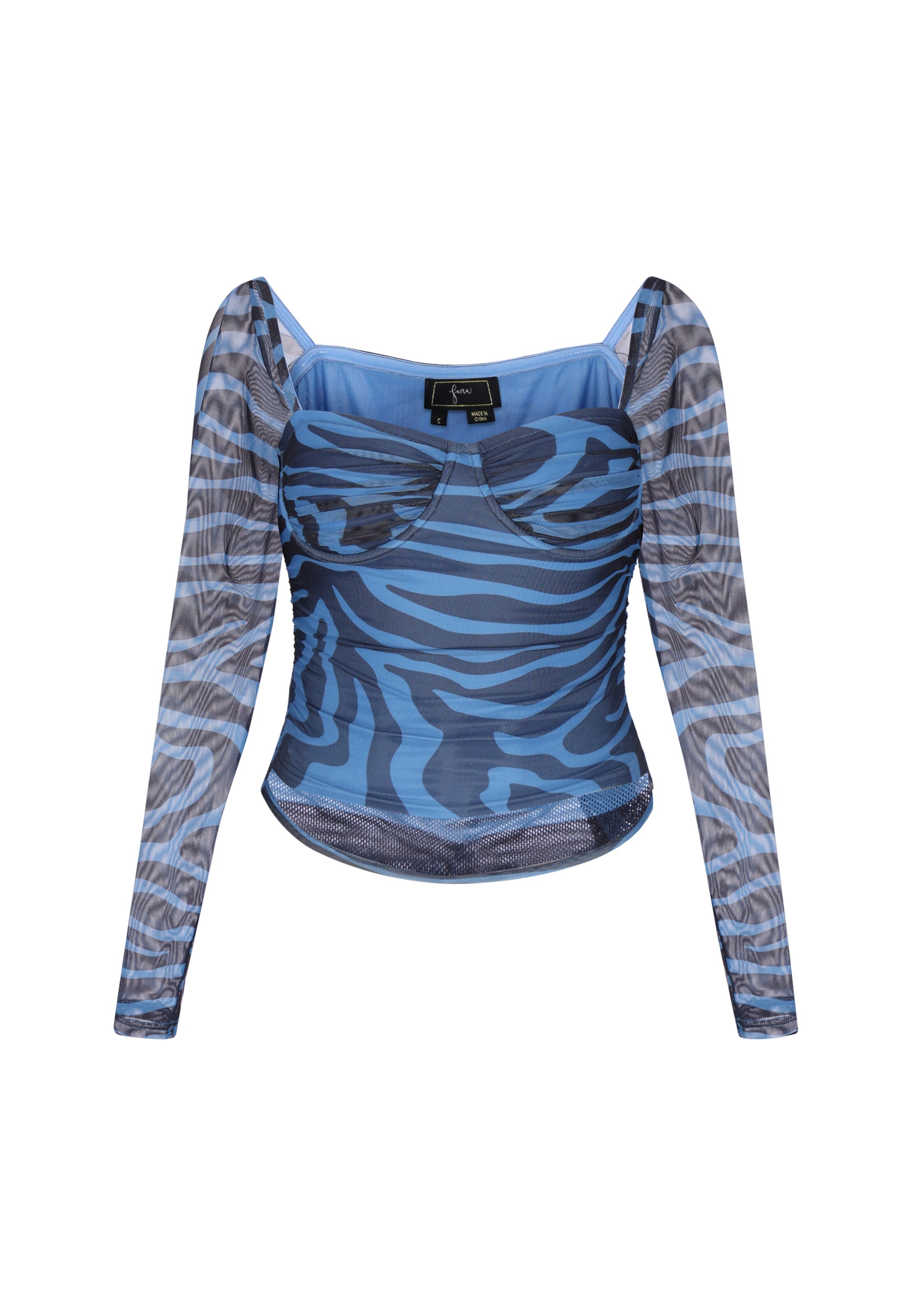 faina Blouse in Blue: front