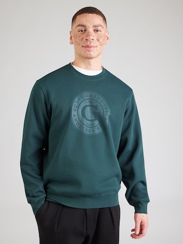 žalia GUESS Megztinis be užsegimo: priekis