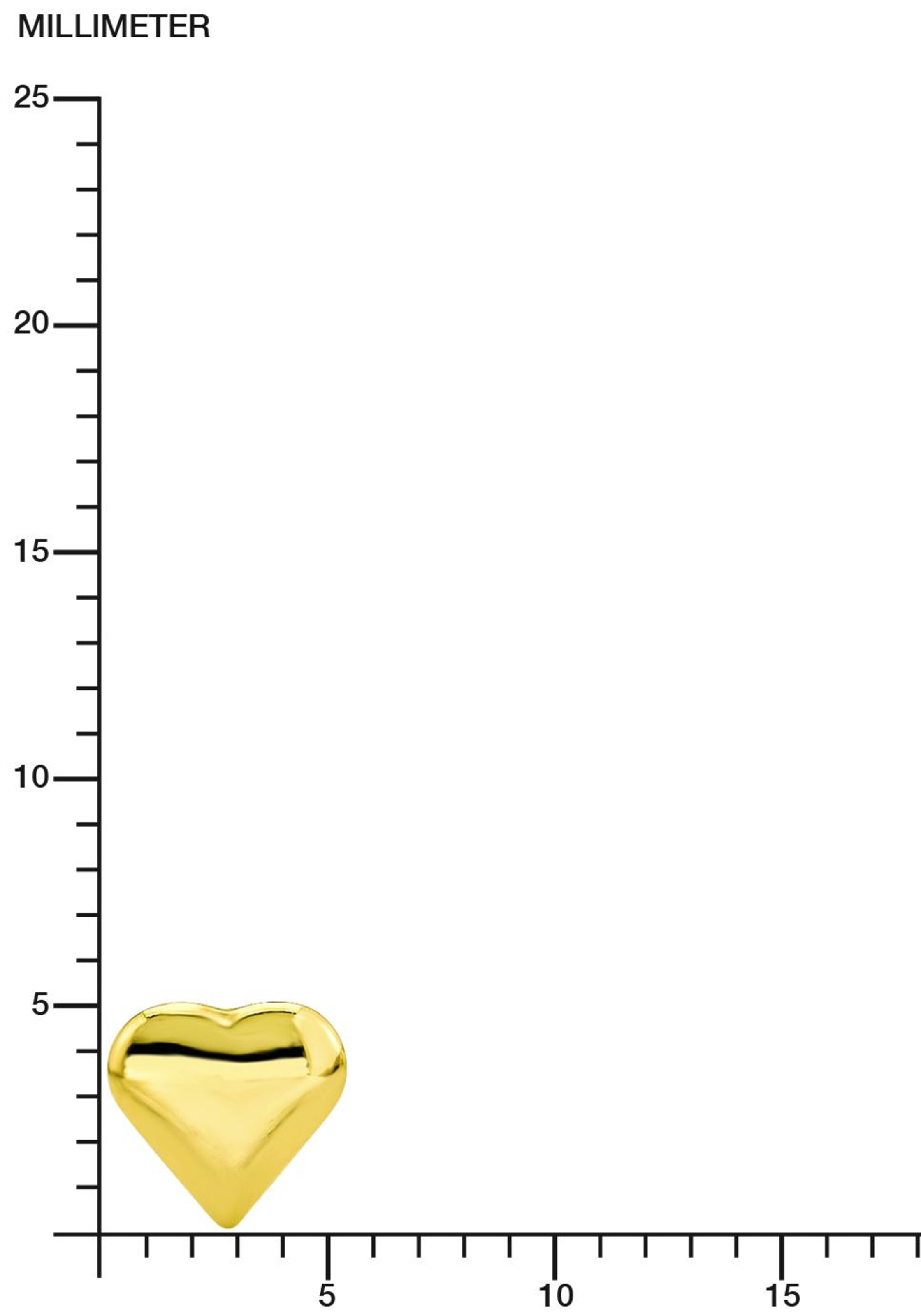 AMOR Earrings 'Herz' in Gold