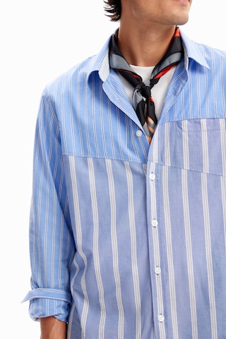 mėlyna Desigual Standartinis modelis Marškiniai