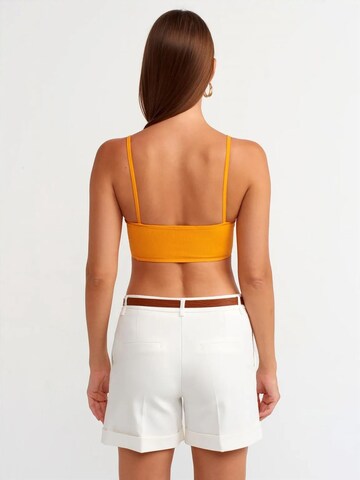 Dilvin Bustier Blouse 'Blusen' in Geel