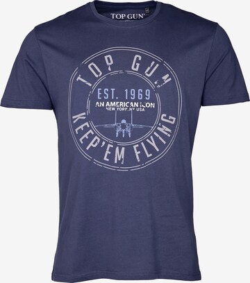 TOP GUN Shirt in Blauw: voorkant