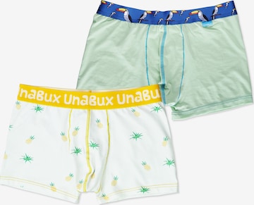 UNABUX Boxershorts in Grün: Vorderseite