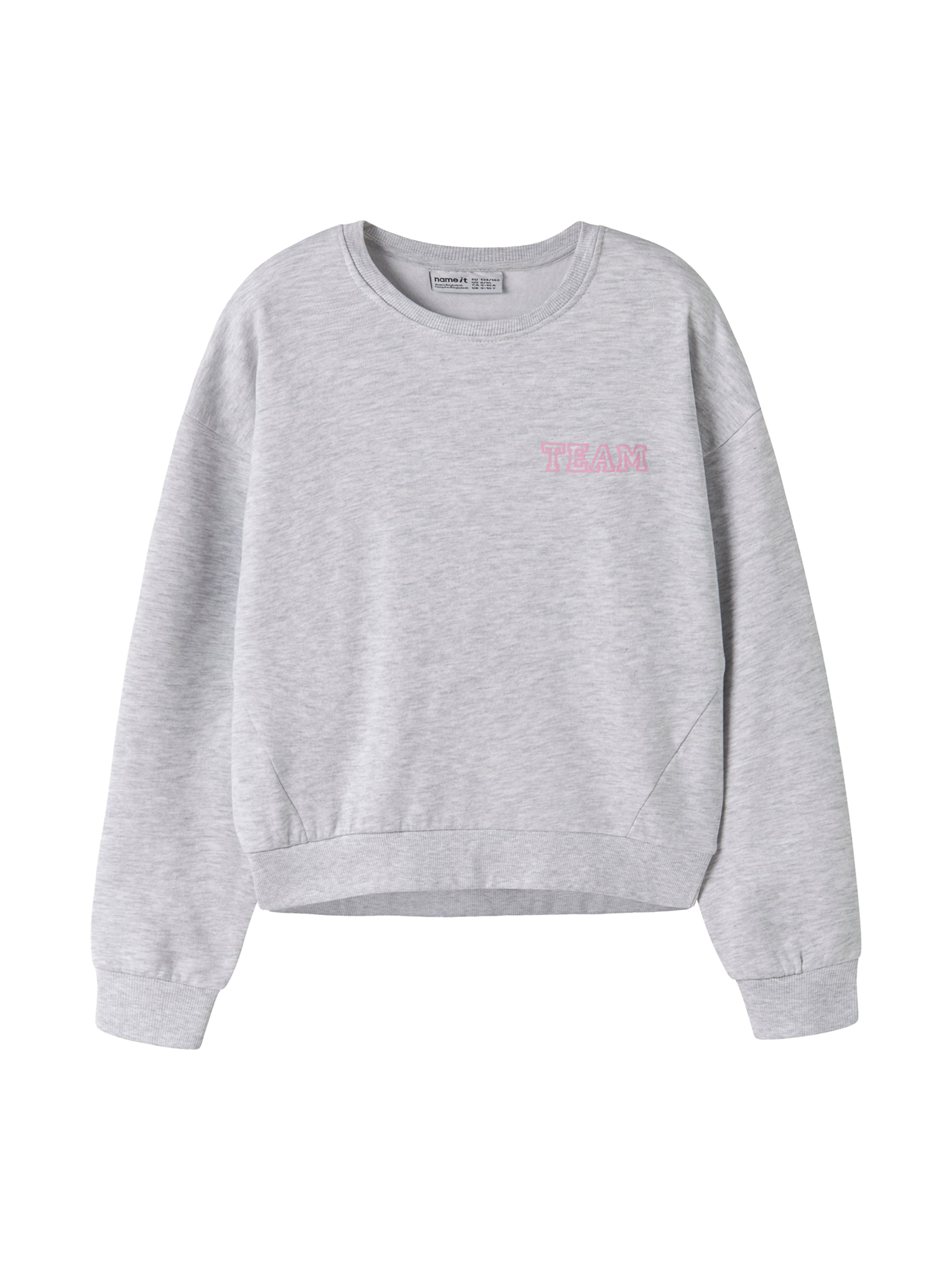 NAME IT - Sweatshirt 'NKFVIMA' em cinzento: frente