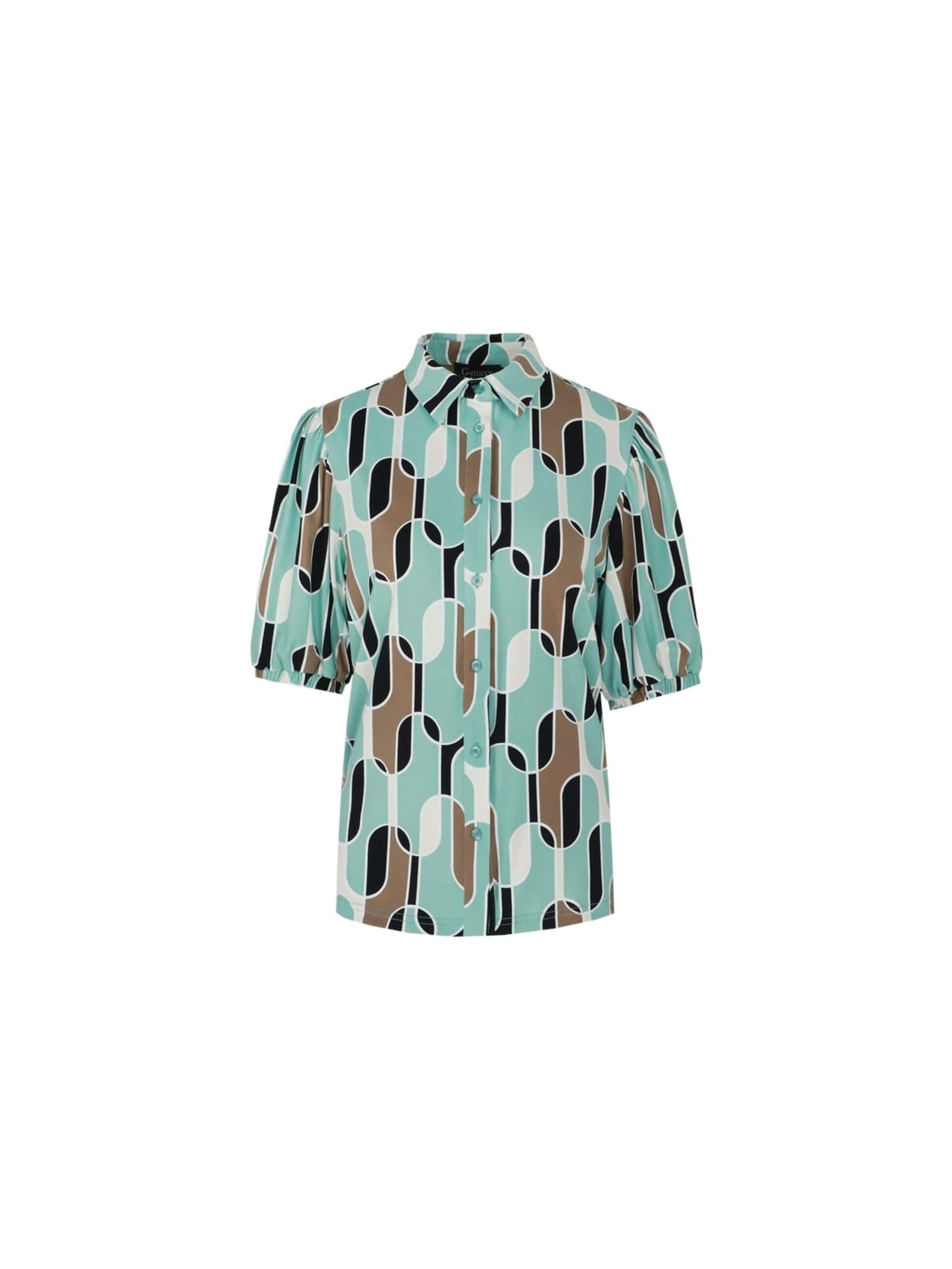 G-maxx Blouse '25ZZG10' in Groen: voorkant