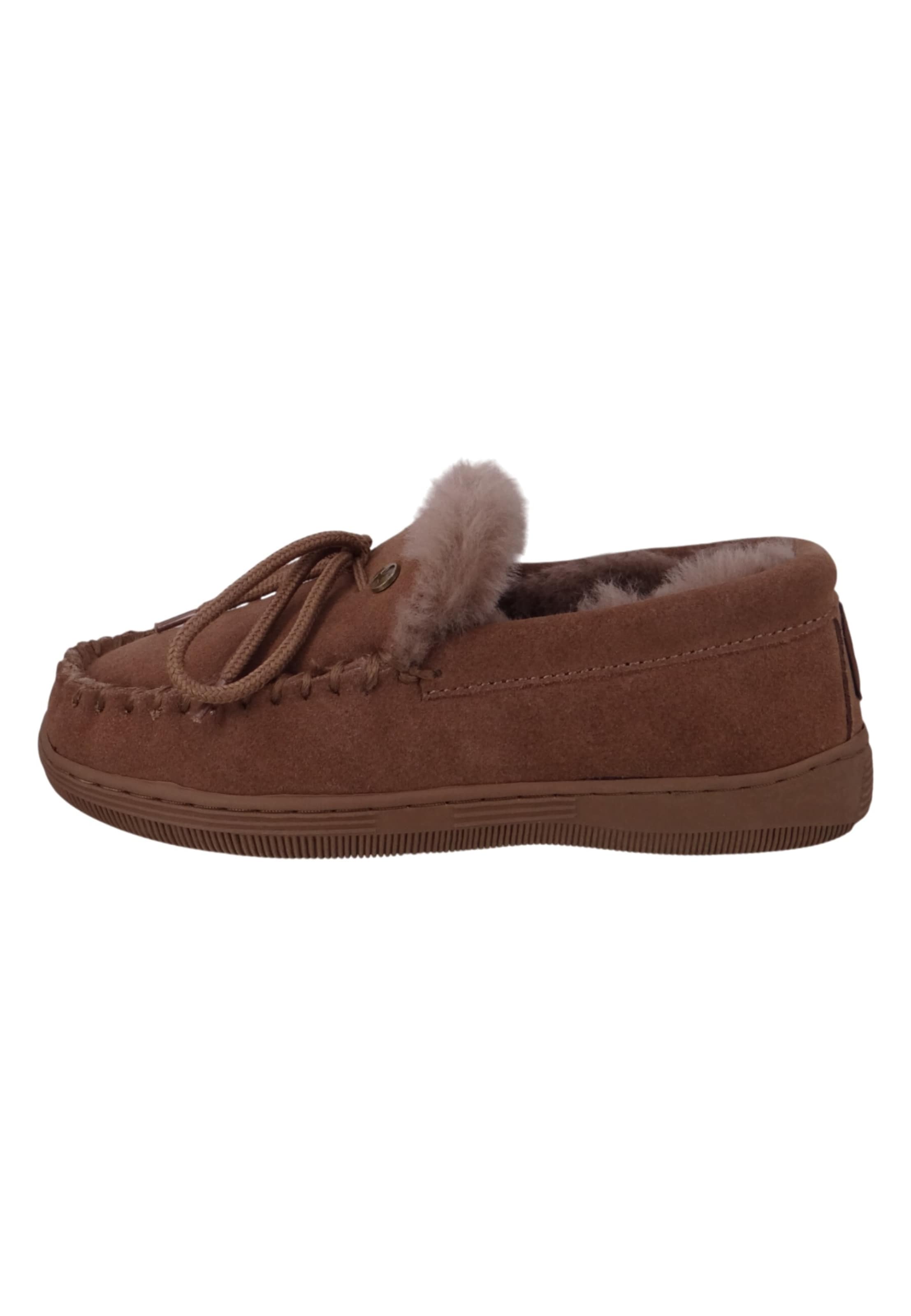Warmbat Moccasins 'Koala' in Brown