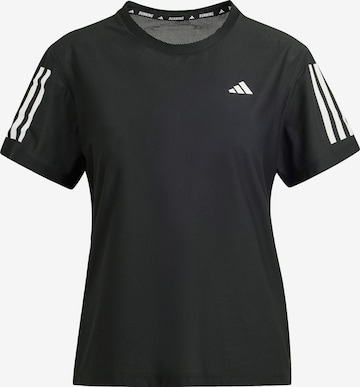ADIDAS PERFORMANCE Functioneel shirt 'Own The Run' in Zwart: voorkant